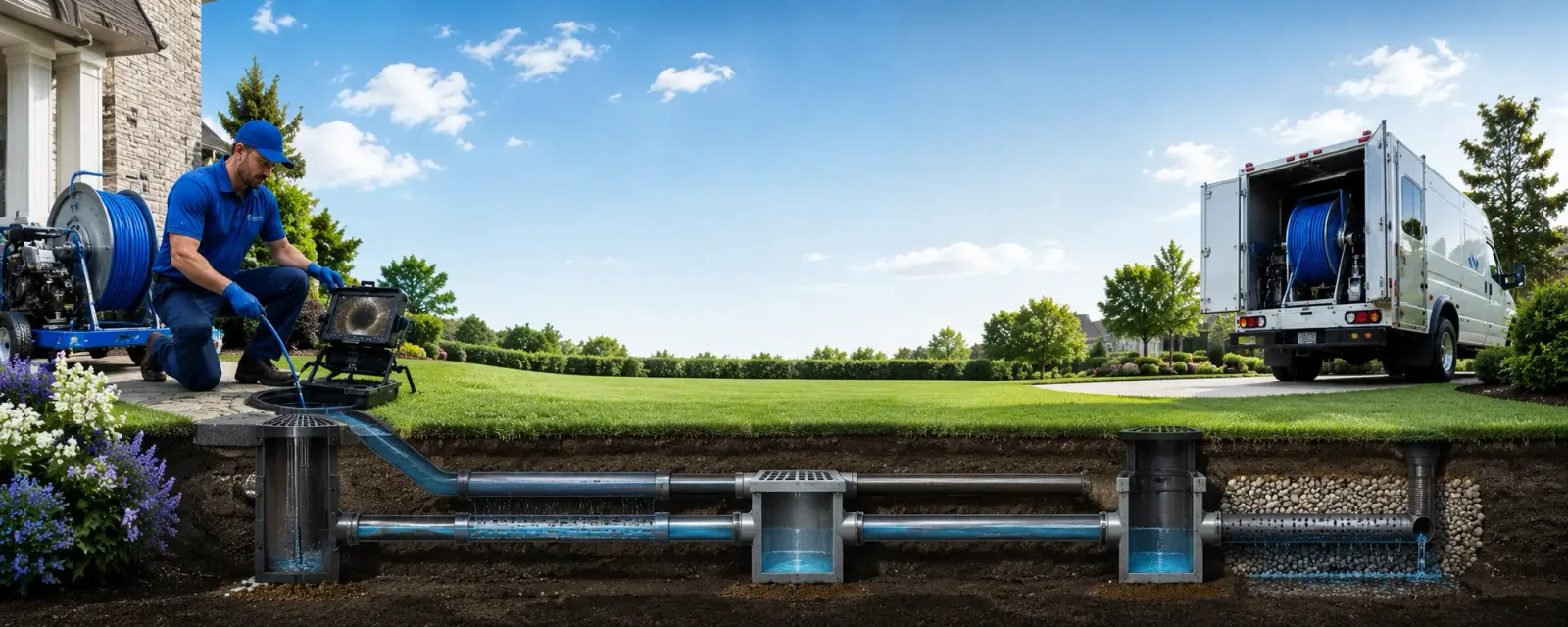 Outdoor drain cleaning information for Brackenridge, PA